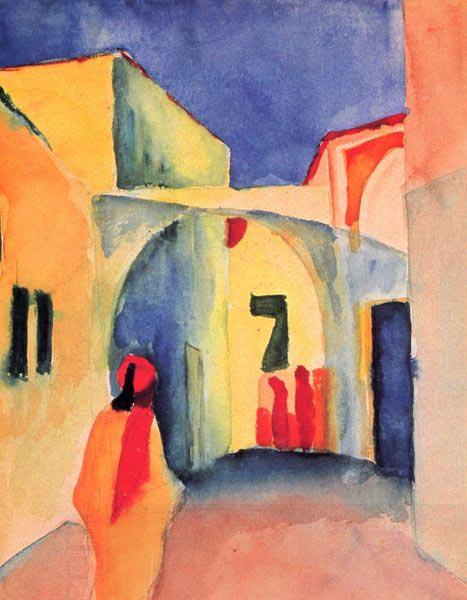 August Macke View into a Lane China oil painting art